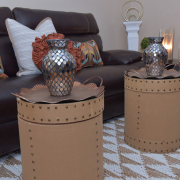 Metallic Living Room Decor