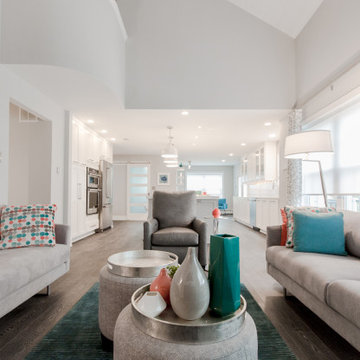 Fresh Contemporary Family Room in Warrington, PA