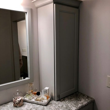 Beautiful Bathroom Remodel-Koch Bristol Painted Oyster Cambria Berwyn Quartz