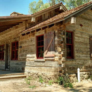 Rustic American Log Stack Siding Jackson, WY