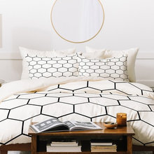 Blue White Gold Bedding