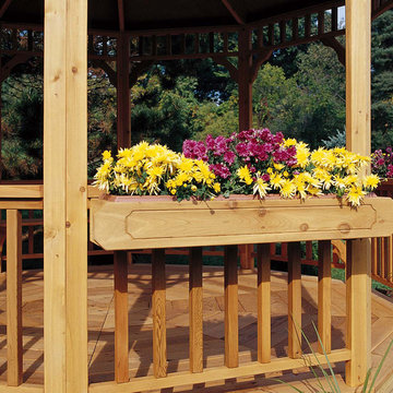 Cedar Gazebos with Flowerbox
