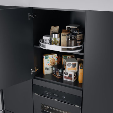 TurnMotion III - Sistema extraíble giratorio 360° para mueble 600mm