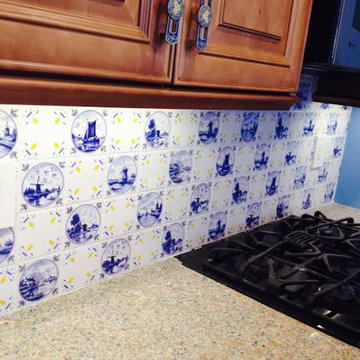 Blue Delft Ceramic Tile Decor Kiln Fired Made in Ohio U.S.A.