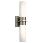 Elan Lighting - Elan Lighting 83891 Hawn - 18.03 Inch 24W 2 Led Wall Sconce - Mounting Direction: Horizontal/VerticaHawn 18.03 Inch 24W  Hawn 18.03 Inch 24W UL: Suitable for damp locations Energy Star Qualified: n/a ADA Certified: YES  *Number of Lights: 2-*Wattage:24w LED bulb(s) *Bulb Included:No *Bulb Type:No *Finish Type:Brushed Nickel