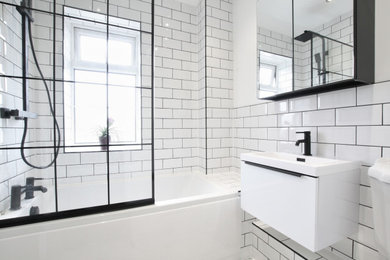 This is an example of a scandinavian bathroom in Berkshire.