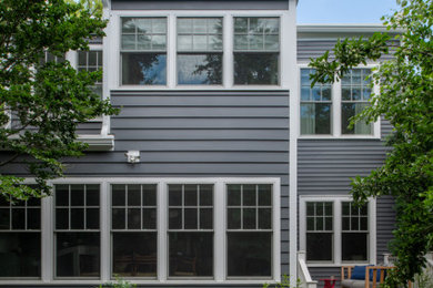Inspiration for a modern patio remodel in Boston