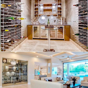 Stylish wine racks - STACT wine wall system