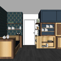 S&eacute;verine - une biblioth&egrave;que de style art d&eacute;co - 本棚
