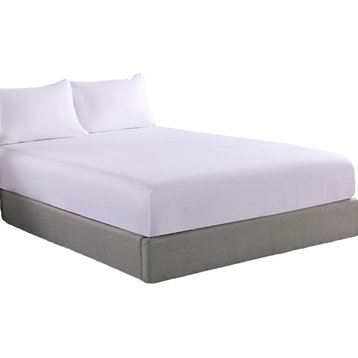 Lotus Home Cotton Water and Stain Resistant Fitted Bed Protector Set, Queen, 3-P
