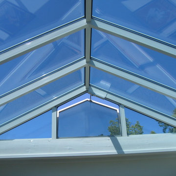 Ridge Skylight with vertical operable sections