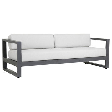 Redondo Sofa With Cushions, Cast Silver