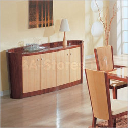Gabriella Buffet in Cherry and Oak - Buffets And Sideboards