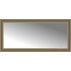 56"x26" Custom Framed Mirror, Ornate Silver