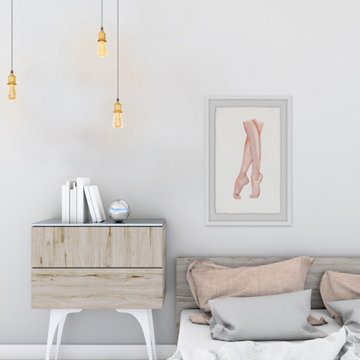 "Ballet Feet" Framed Painting Print