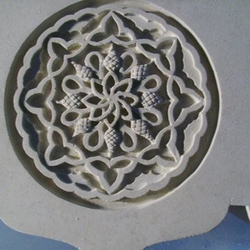 Custom Cut Lueders Limestone Carvings - Mezger
