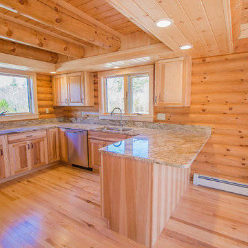 Log Home In Limington, Maine