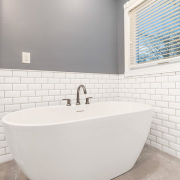 Farmhouse Primary Bath Remodel Olathe, KS
