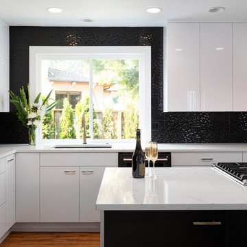 Black and White Kitchen - Vancouver