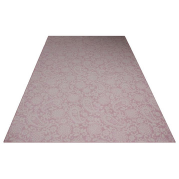 Oval 4'x6' Petal Pastels Blush, Carpet Rug, 40 oz Nylon