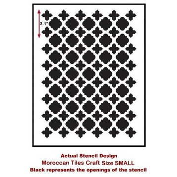 Moroccan Tile Craft Stencil, Stencils For DIY Home Decor, Small