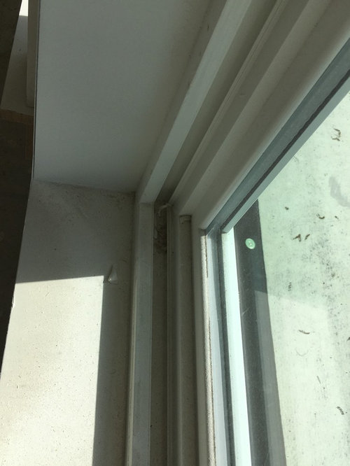 Gap in picture window install