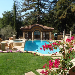 Tuscan Pool House - Windows And Doors