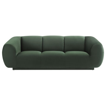 Emmet Forest Green Velvet Sofa