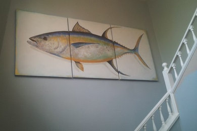 Entryway - coastal entryway idea in Austin