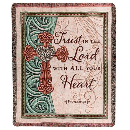 Trust In The Lord, 50X60 Tap Throw