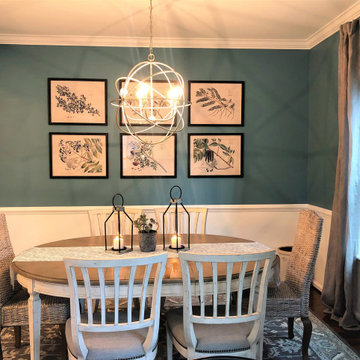 Ellicott City residence- Dining room and Foyer Interior Design