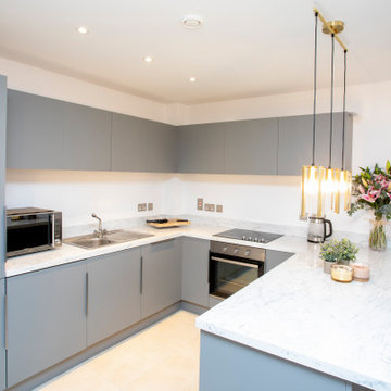Bright clean kitchen design