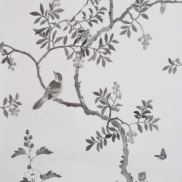 Oriental silk wallpaper in China-Details