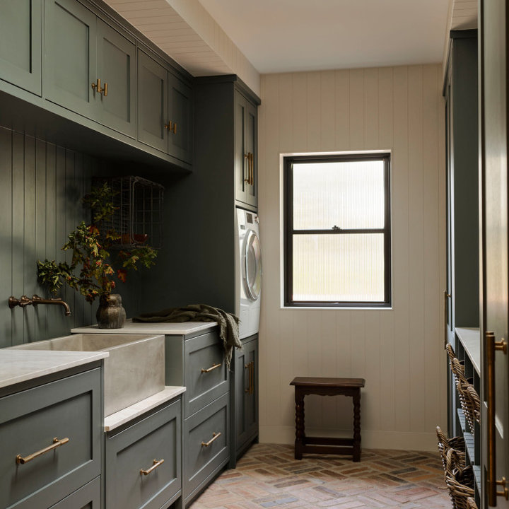 75 Beautiful Laundry Room with Planked Wall Panelling Ideas & Designs ...