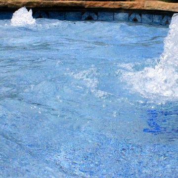 Gunite Pool with Tanning Ledge & Bubblers