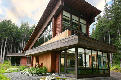 Inspiration for a modern exterior home remodel in Other