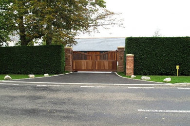 Gardens, Gates and Driveway for a Georgian Style Farmhouse