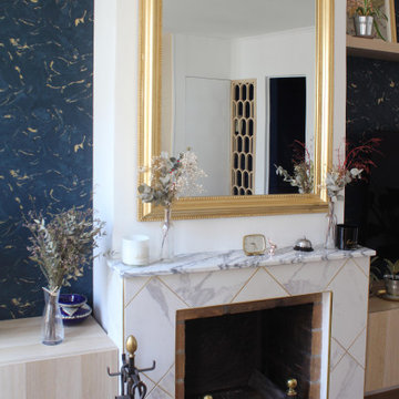Épinettes, aménagement et décoration d'un duplex, Paris XVIIe