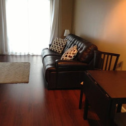 Angel Fire Cherry Laminate in a customer's condo! - Laminate Flooring