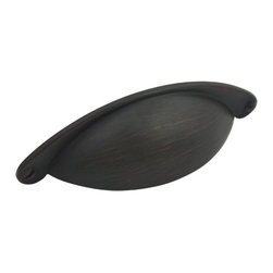 Cosmas - Cosmas 4198ORB Oil Rubbed Bronze Cabinet Bin Cup Pull, Set of 5 - Cabinet And Drawer Handle Pulls