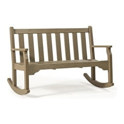 Siesta's Classic Rocking Bench - Outdoor Rocking Chairs