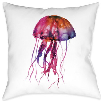 Galaxy Jellyfish Indoor Pillow, 18"x18"