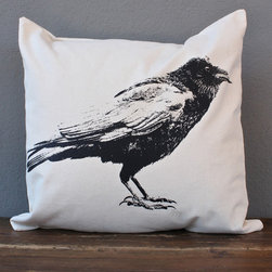 black crow pillow - Decorative Pillows
