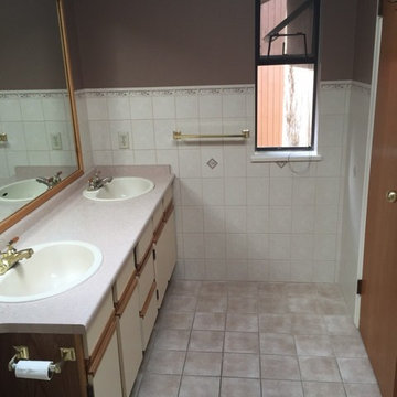 BATHROOM RENOVATIONS, BEFORE & AFTER PHOTOS.