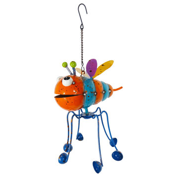 Hanging Bumblebee Ornament With Kinetic Spinning Legs