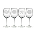 Beachcomber 4-Piece Wine Glass Set