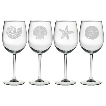 Beachcomber 4-Piece Wine Glass Set