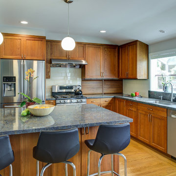 Dewils Stained Cherry Kitchen Designed by Cynthia Collins