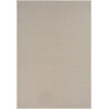 Contemporary Breeze 5'3"x7'6" Rectangle Ivory-Charcoal Area Rug