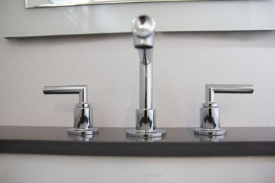 Inspiration for a modern bathroom remodel in Austin